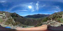 Monte Castlus - Deviazione su uno spuntone - Fotografia a 360 gradi
