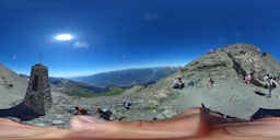 Monte Rocciamelone - Alla croce di ferro - Fotografia a 360 gradi