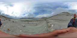 Lago del Moncenisio - La vecchia strada - Fotografia a 360 gradi