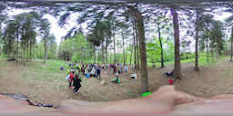 Riserva naturale Sorgenti del Belbo - Sessione di lettura nel bosco - Fotografia a 360 gradi